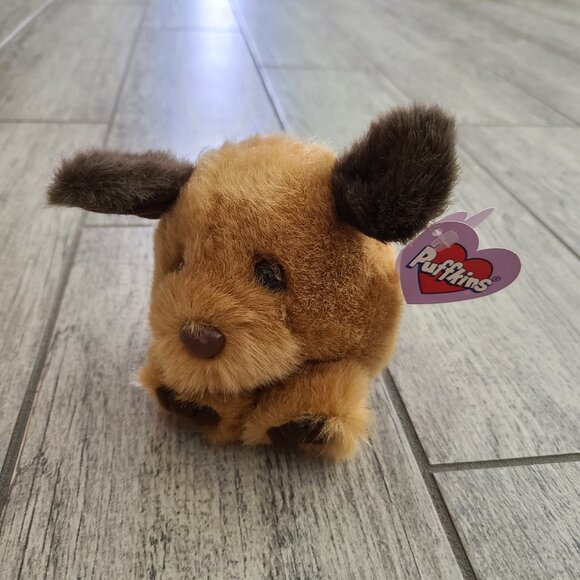 Vintage Puffkins Plush Lucky the Rabbit & Fetch the Dog 1997 Swibco with Tags - Picture 7 of 14